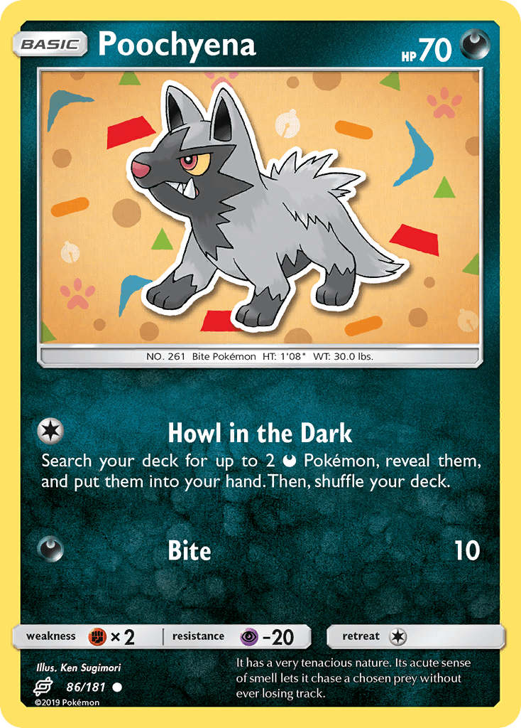 Poochyena, kortbilde fra pokemontcg.io
