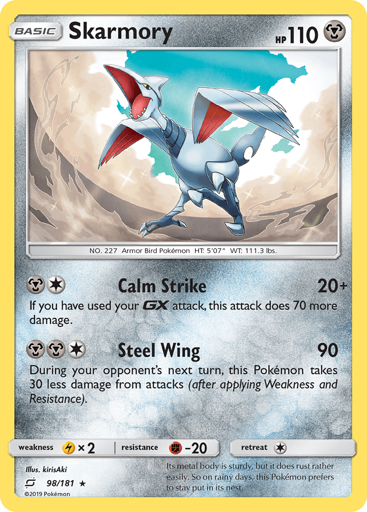 Skarmory, kortbilde fra pokemontcg.io