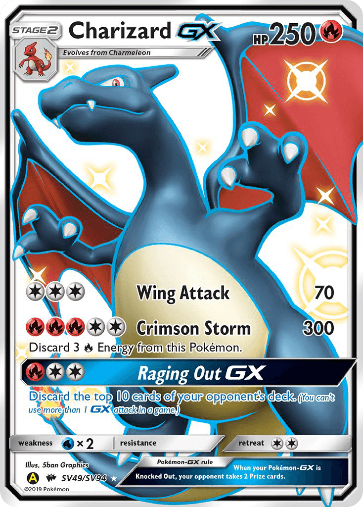 Charizard-GX, kortbilde fra pokemontcg.io
