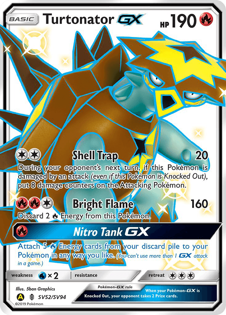 Turtonator-GX, kortbilde fra pokemontcg.io