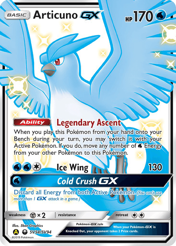 Articuno-GX, kortbilde fra pokemontcg.io