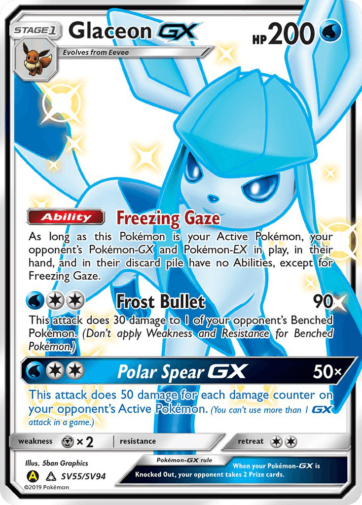 Glaceon-GX, kortbilde fra pokemontcg.io