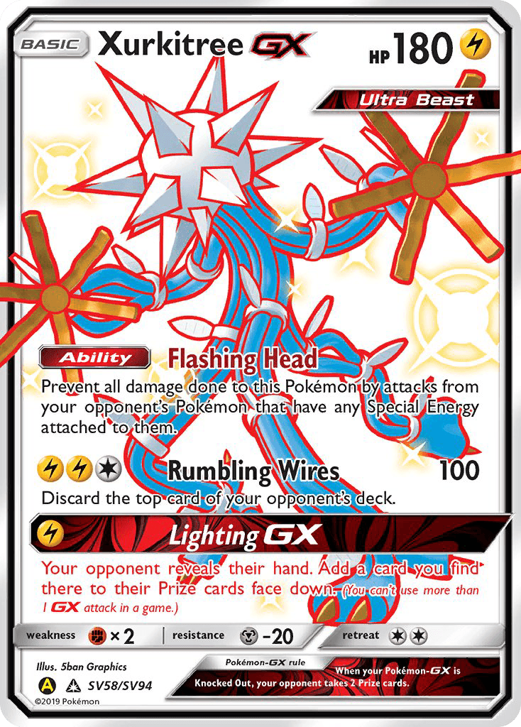 Xurkitree-GX, kortbilde fra pokemontcg.io