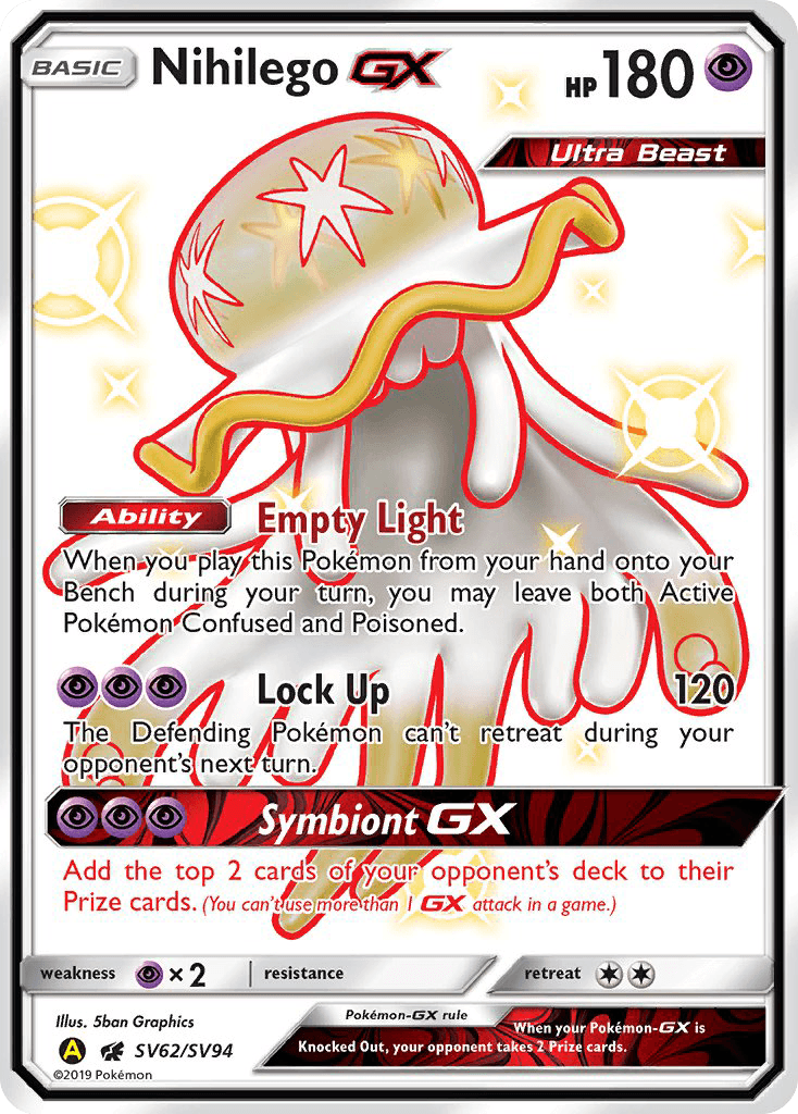 Nihilego-GX, kortbilde fra pokemontcg.io