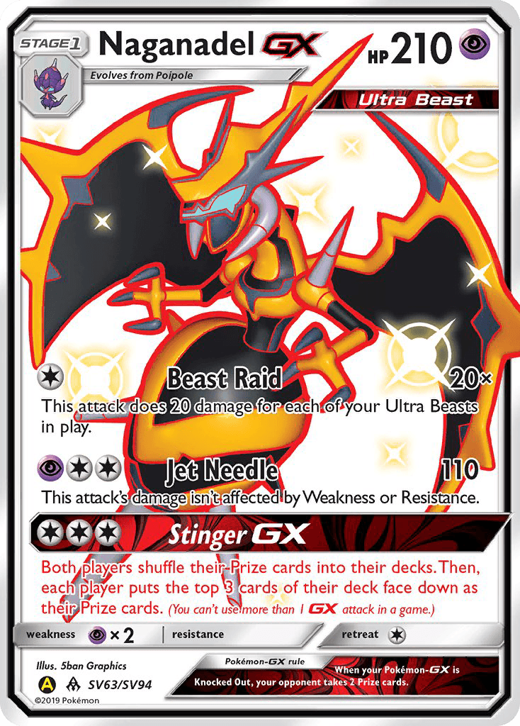 Naganadel-GX, kortbilde fra pokemontcg.io