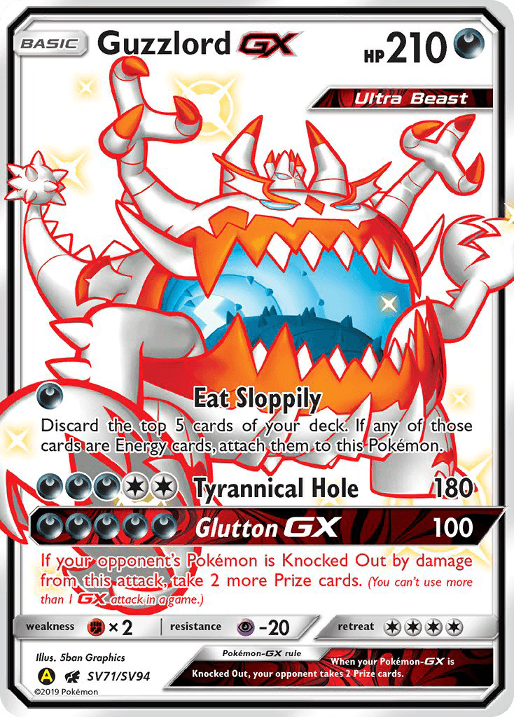 Guzzlord-GX, kortbilde fra pokemontcg.io