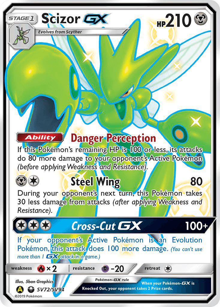 Scizor-GX, kortbilde fra pokemontcg.io