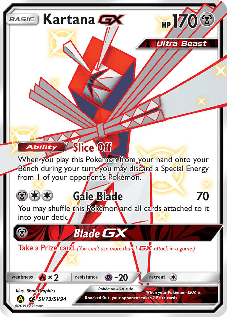 Kartana-GX, kortbilde fra pokemontcg.io