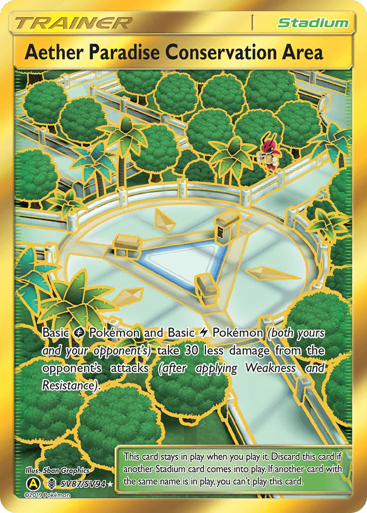 Aether Paradise Conservation Area, kortbilde fra pokemontcg.io
