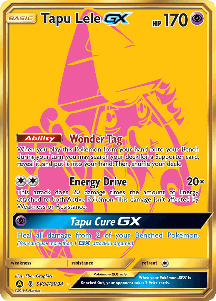 Tapu Lele-GX, kortbilde fra pokemontcg.io