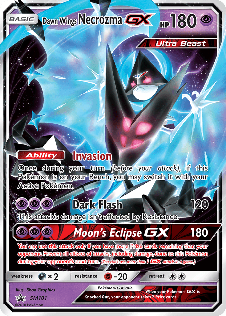 Dawn Wings Necrozma-GX, kortbilde fra pokemontcg.io