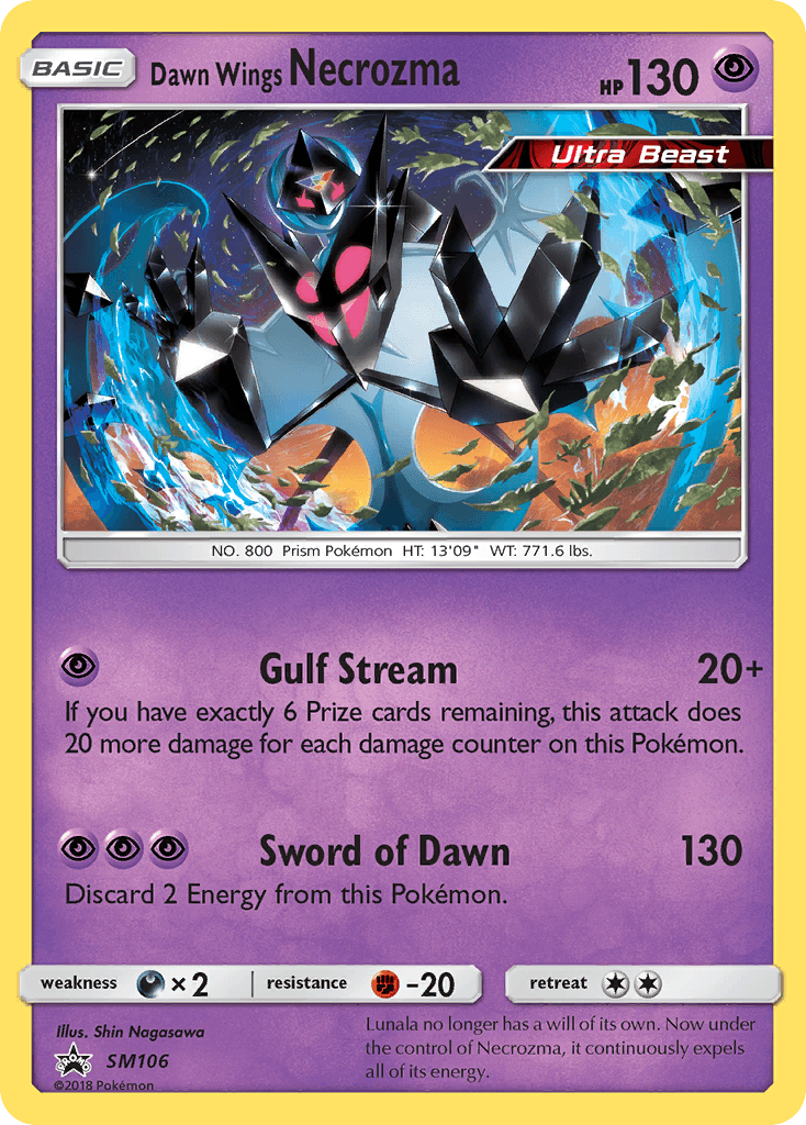 Dawn Wings Necrozma, kortbilde fra pokemontcg.io
