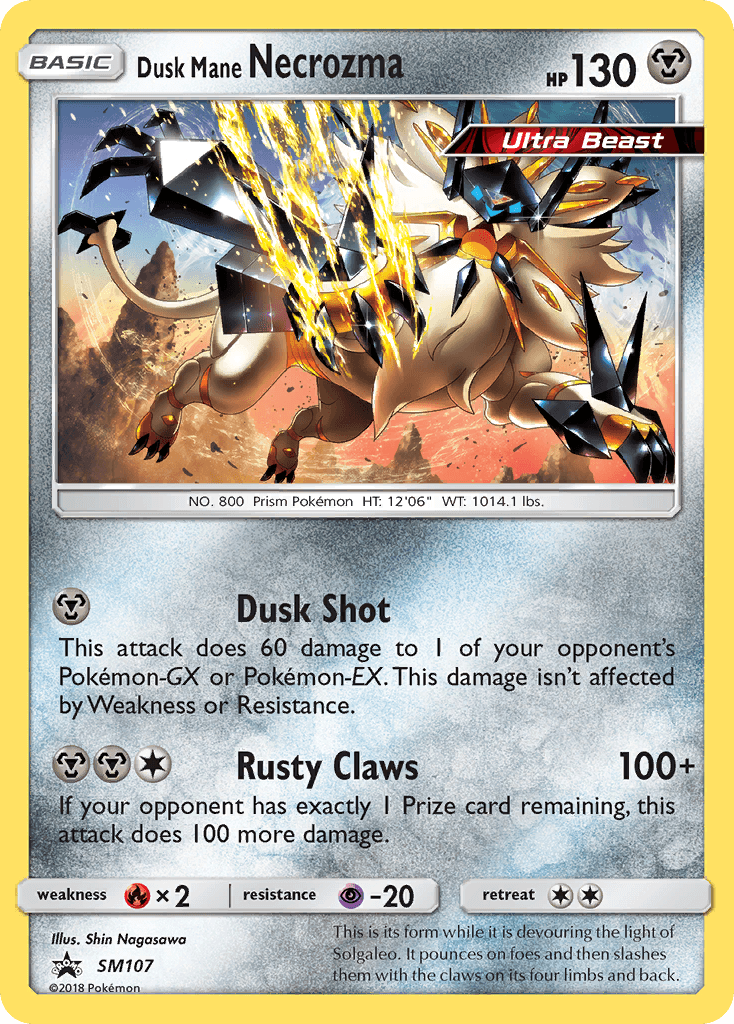 Dusk Mane Necrozma, kortbilde fra pokemontcg.io