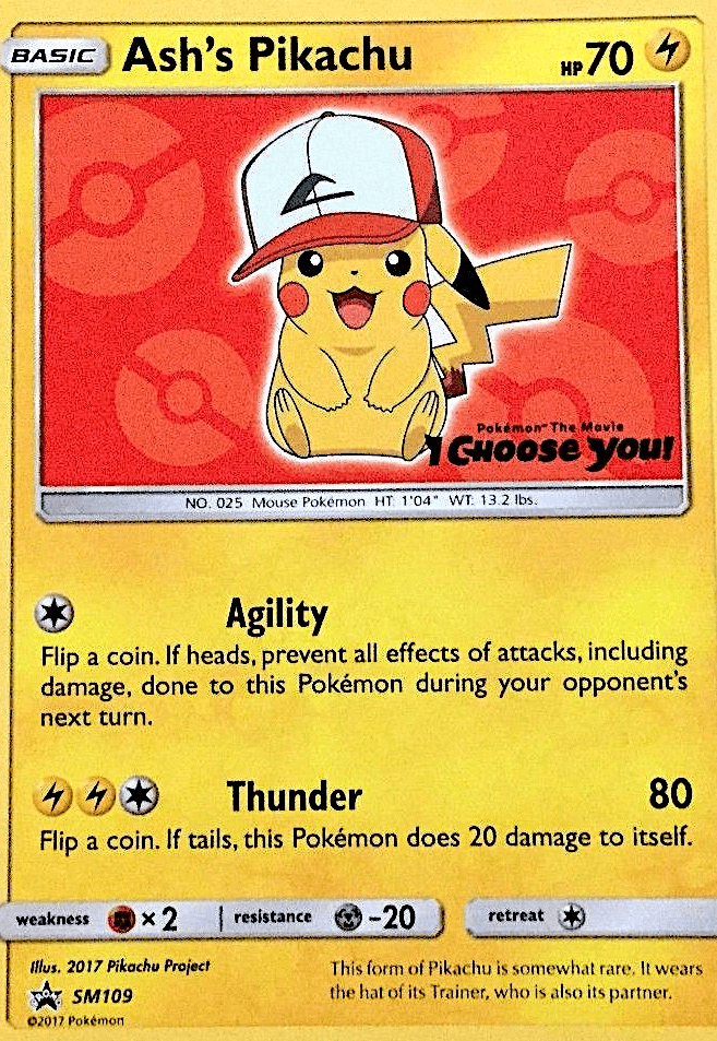 Ash's Pikachu, kortbilde fra pokemontcg.io