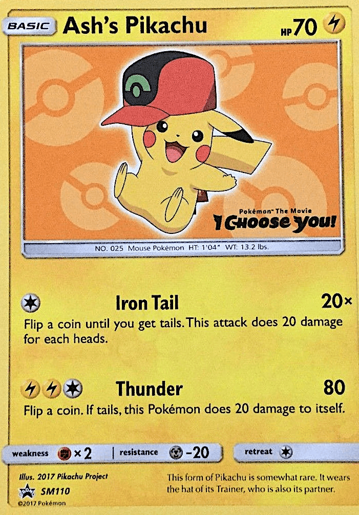 Ash's Pikachu, kortbilde fra pokemontcg.io