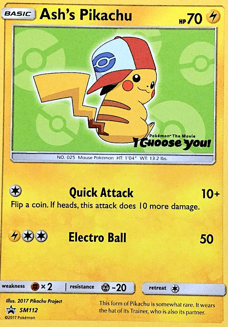 Ash's Pikachu, kortbilde fra pokemontcg.io