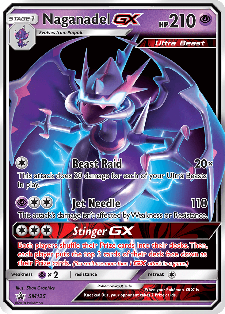 Naganadel-GX, kortbilde fra pokemontcg.io