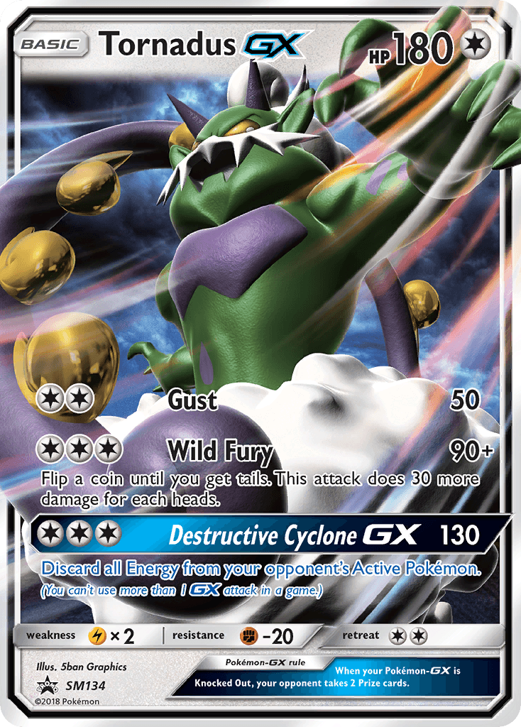 Tornadus-GX, kortbilde fra pokemontcg.io