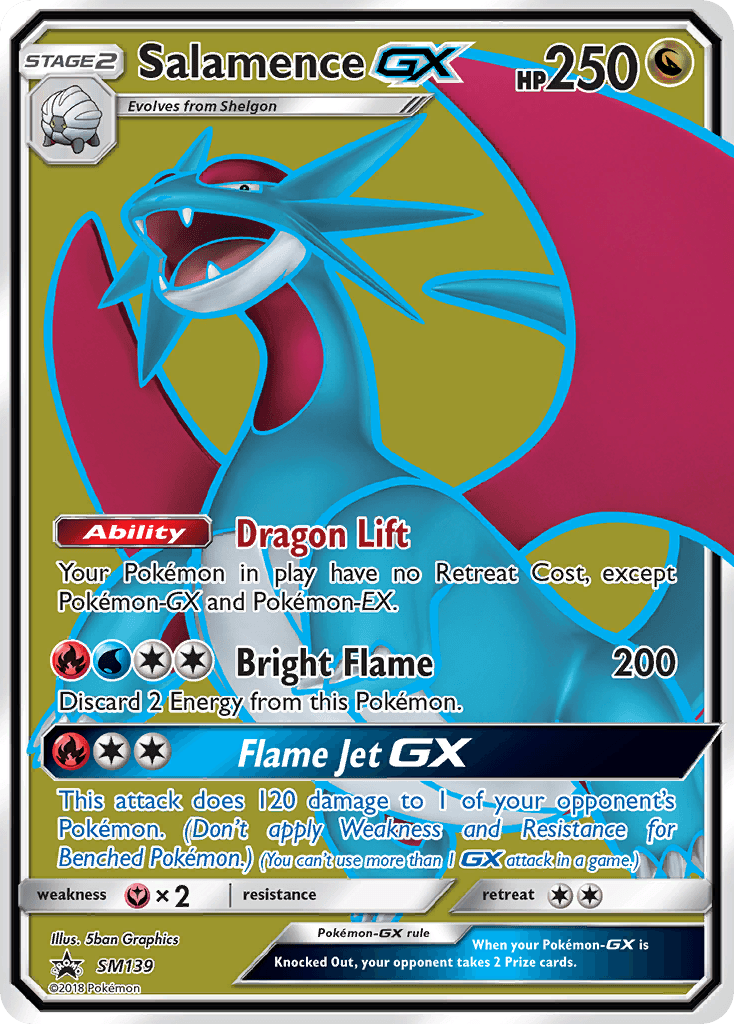Salamence-GX, kortbilde fra pokemontcg.io