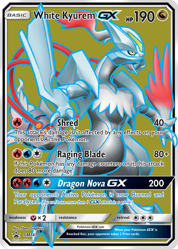 White Kyurem-GX, kortbilde fra pokemontcg.io