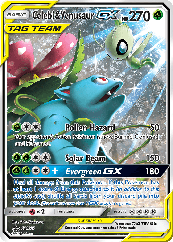 Celebi & Venusaur-GX, kortbilde fra pokemontcg.io