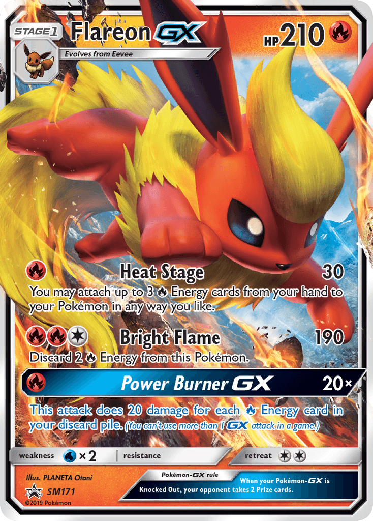 Flareon-GX, kortbilde fra pokemontcg.io