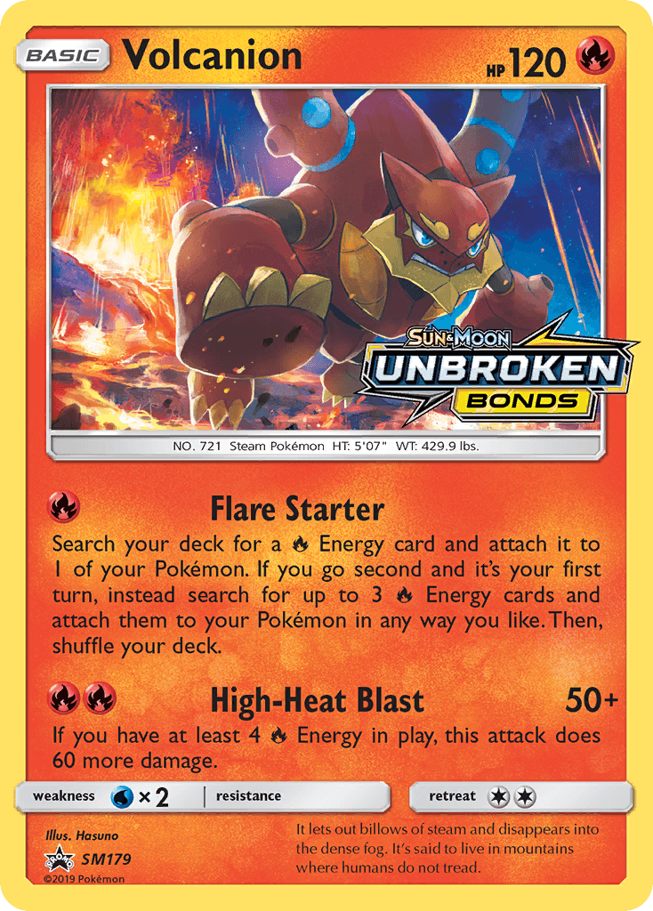 Volcanion, kortbilde fra pokemontcg.io
