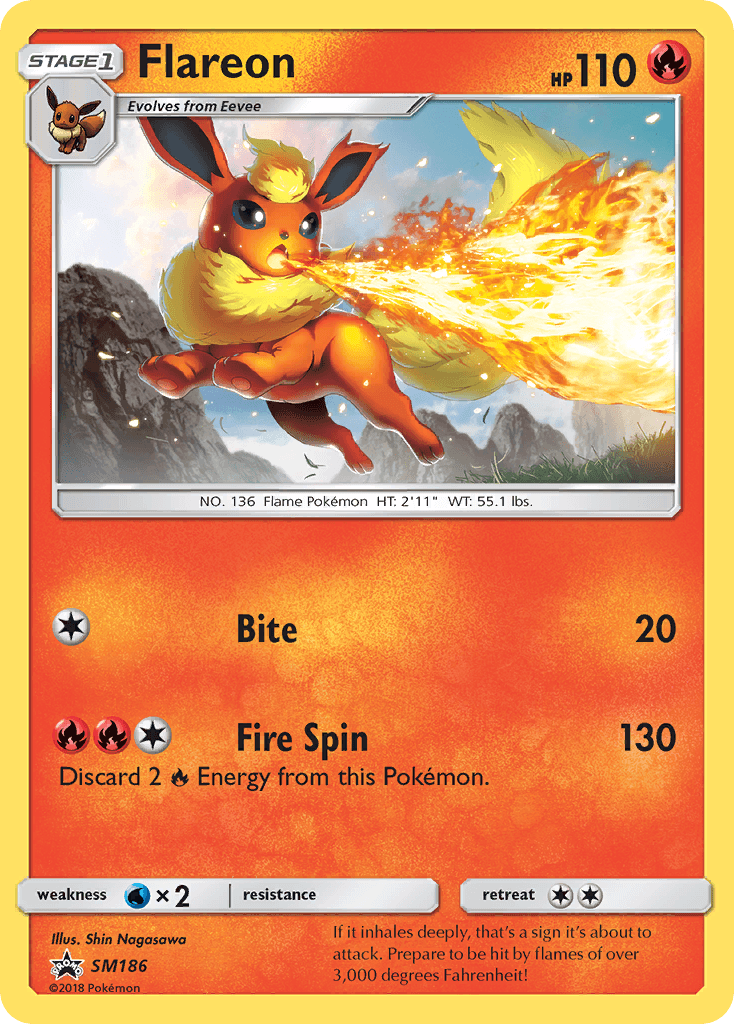 Flareon, kortbilde fra pokemontcg.io