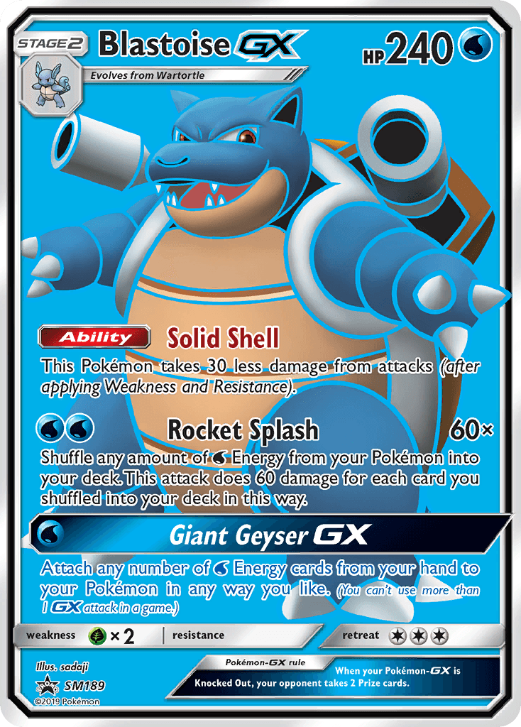 Blastoise-GX, kortbilde fra pokemontcg.io