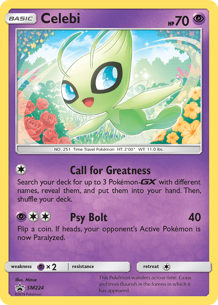 Celebi, kortbilde fra pokemontcg.io