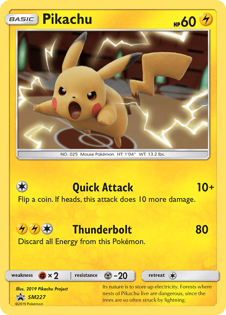 Pikachu, kortbilde fra pokemontcg.io