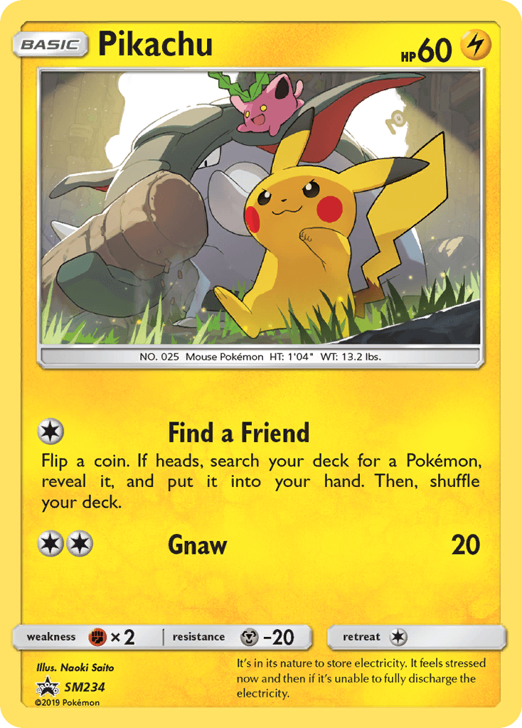 Pikachu, kortbilde fra pokemontcg.io