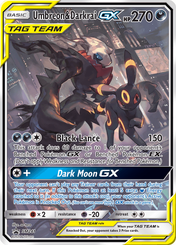 Umbreon & Darkrai-GX, kortbilde fra pokemontcg.io