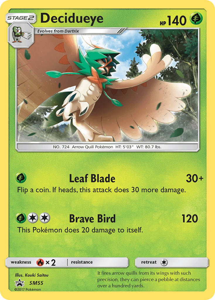 Decidueye, kortbilde fra pokemontcg.io