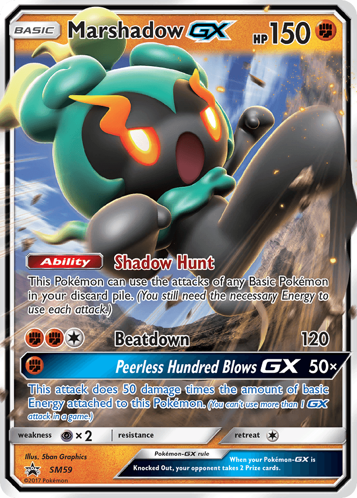 Marshadow-GX, kortbilde fra pokemontcg.io