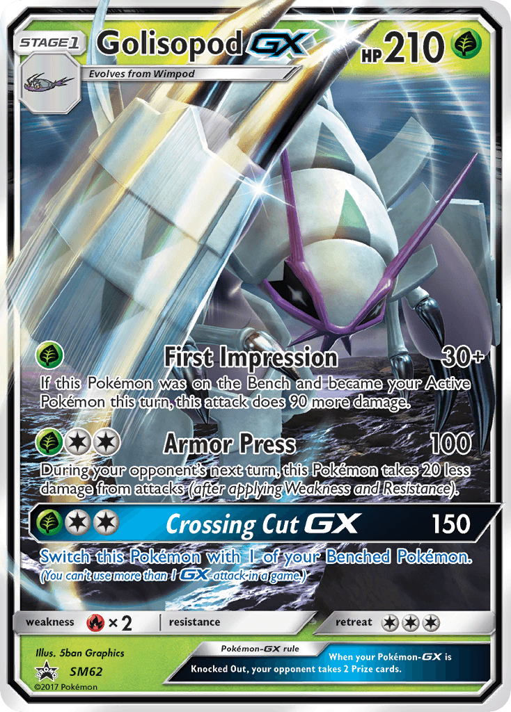 Golisopod-GX, kortbilde fra pokemontcg.io