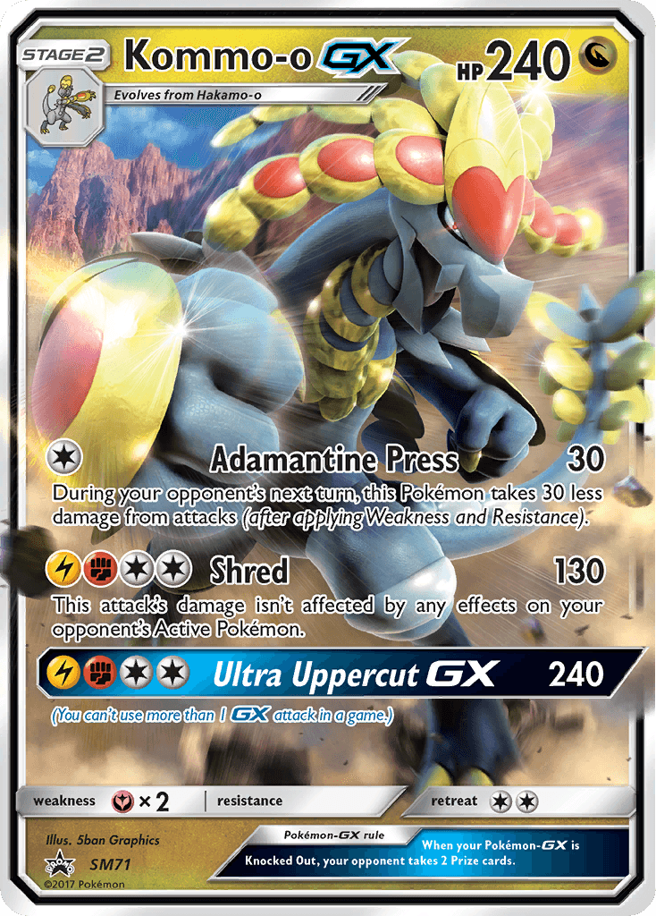 Kommo-o-GX, kortbilde fra pokemontcg.io
