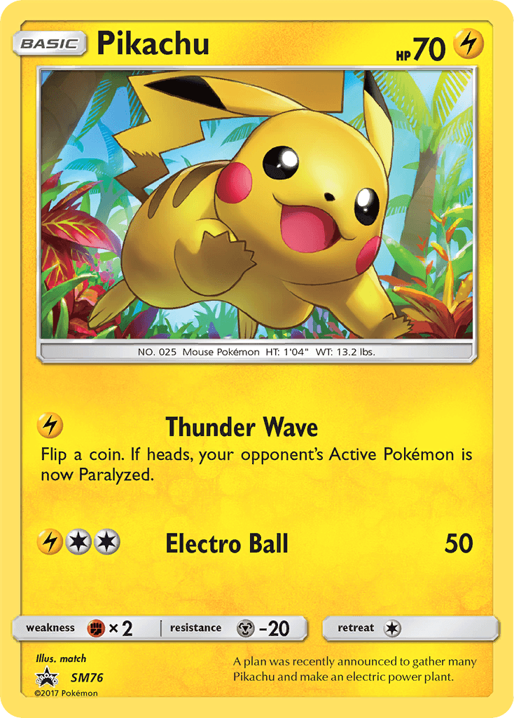 Pikachu, kortbilde fra pokemontcg.io