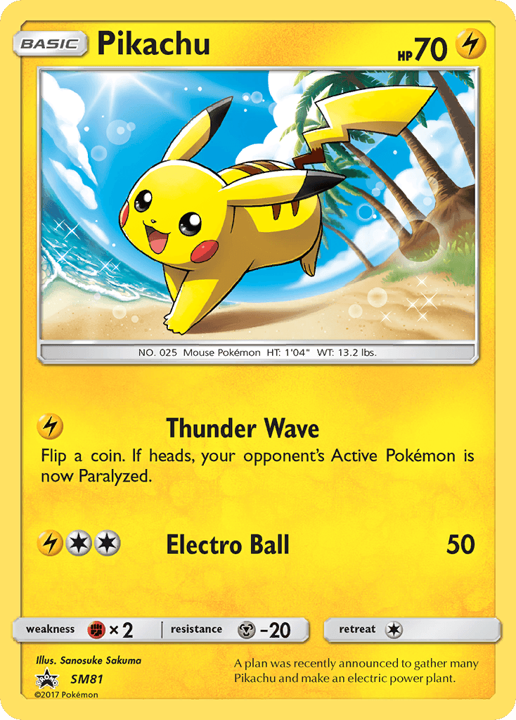 Pikachu, kortbilde fra pokemontcg.io