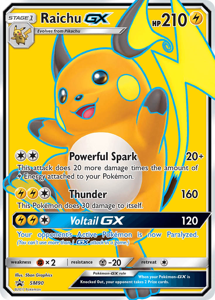Raichu-GX, kortbilde fra pokemontcg.io