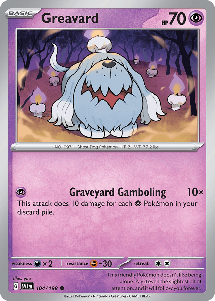 Greavard, kortbilde fra pokemontcg.io