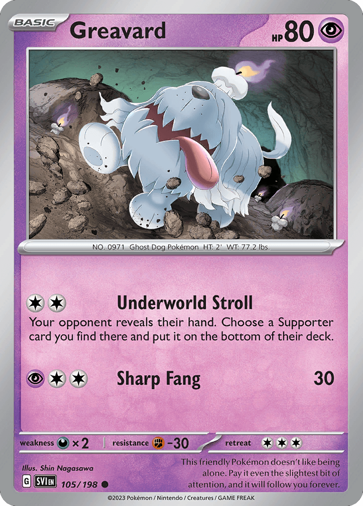Greavard, kortbilde fra pokemontcg.io