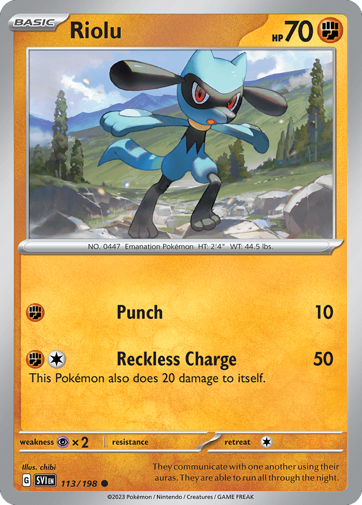 Riolu, kortbilde fra pokemontcg.io
