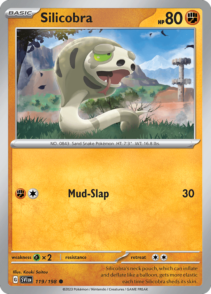 Silicobra, kortbilde fra pokemontcg.io