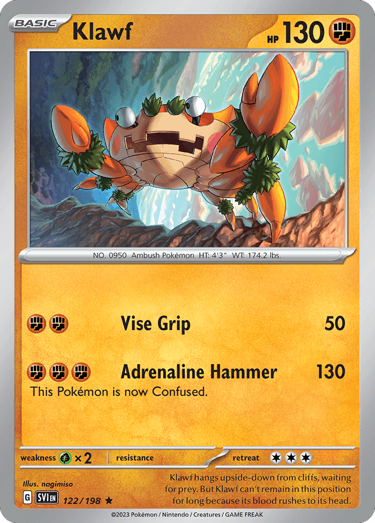Klawf, kortbilde fra pokemontcg.io