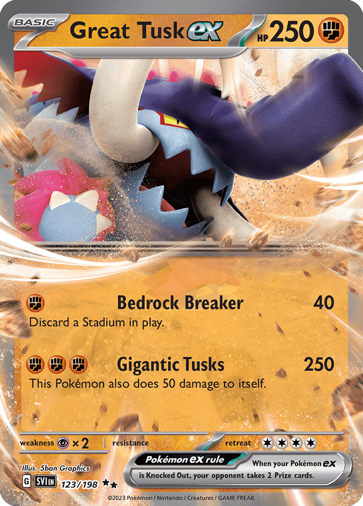 Great Tusk ex, kortbilde fra pokemontcg.io
