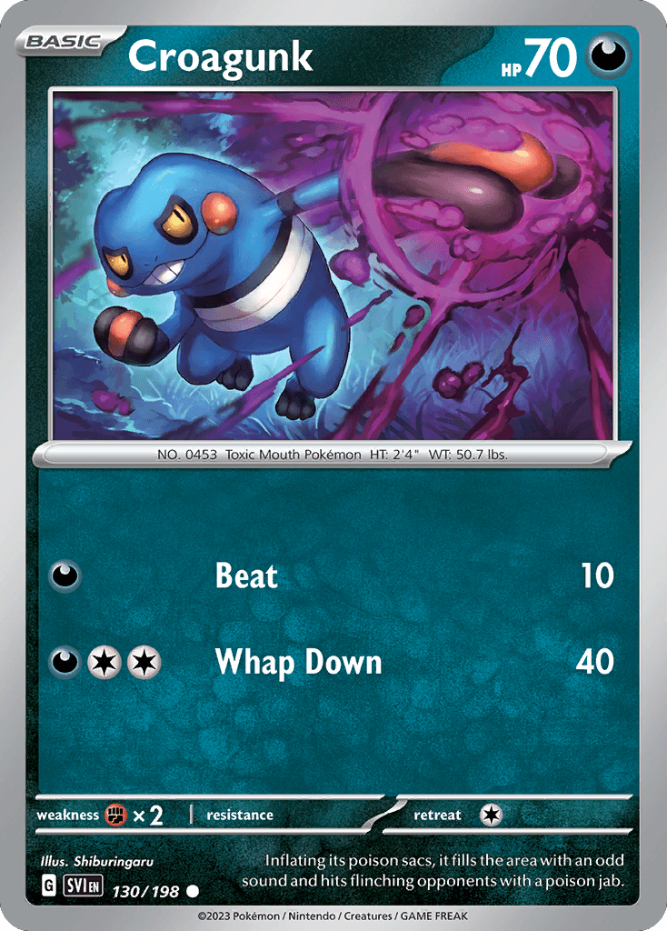 Croagunk, kortbilde fra pokemontcg.io