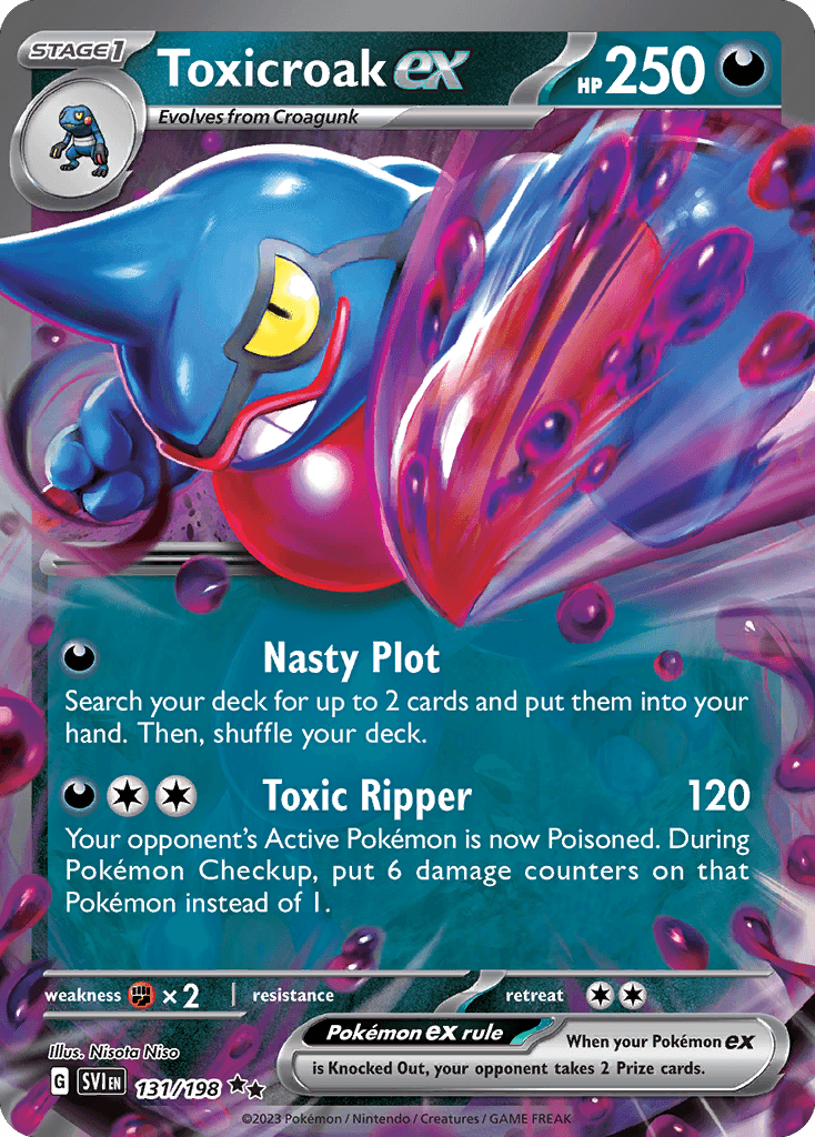 Toxicroak ex, kortbilde fra pokemontcg.io