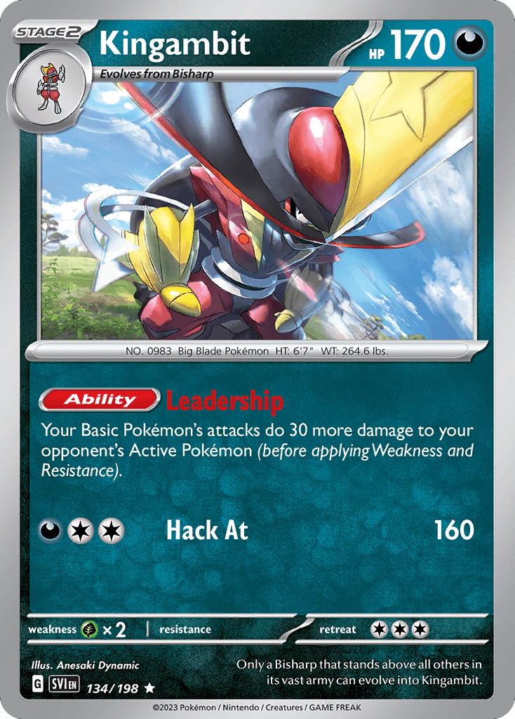Kingambit, kortbilde fra pokemontcg.io