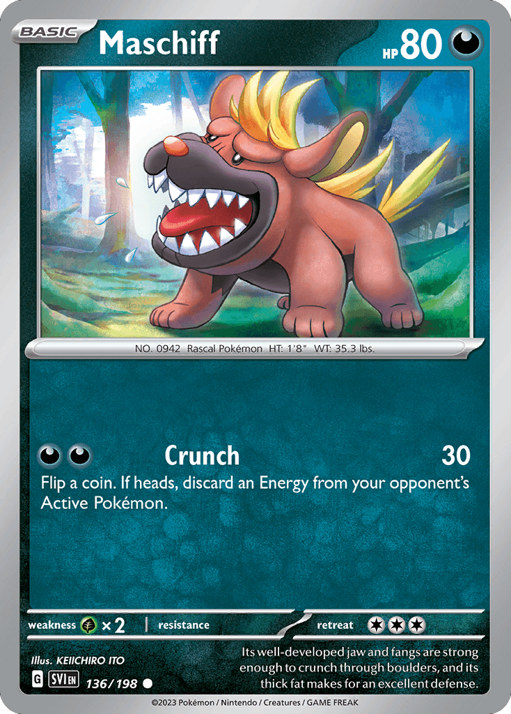Maschiff, kortbilde fra pokemontcg.io